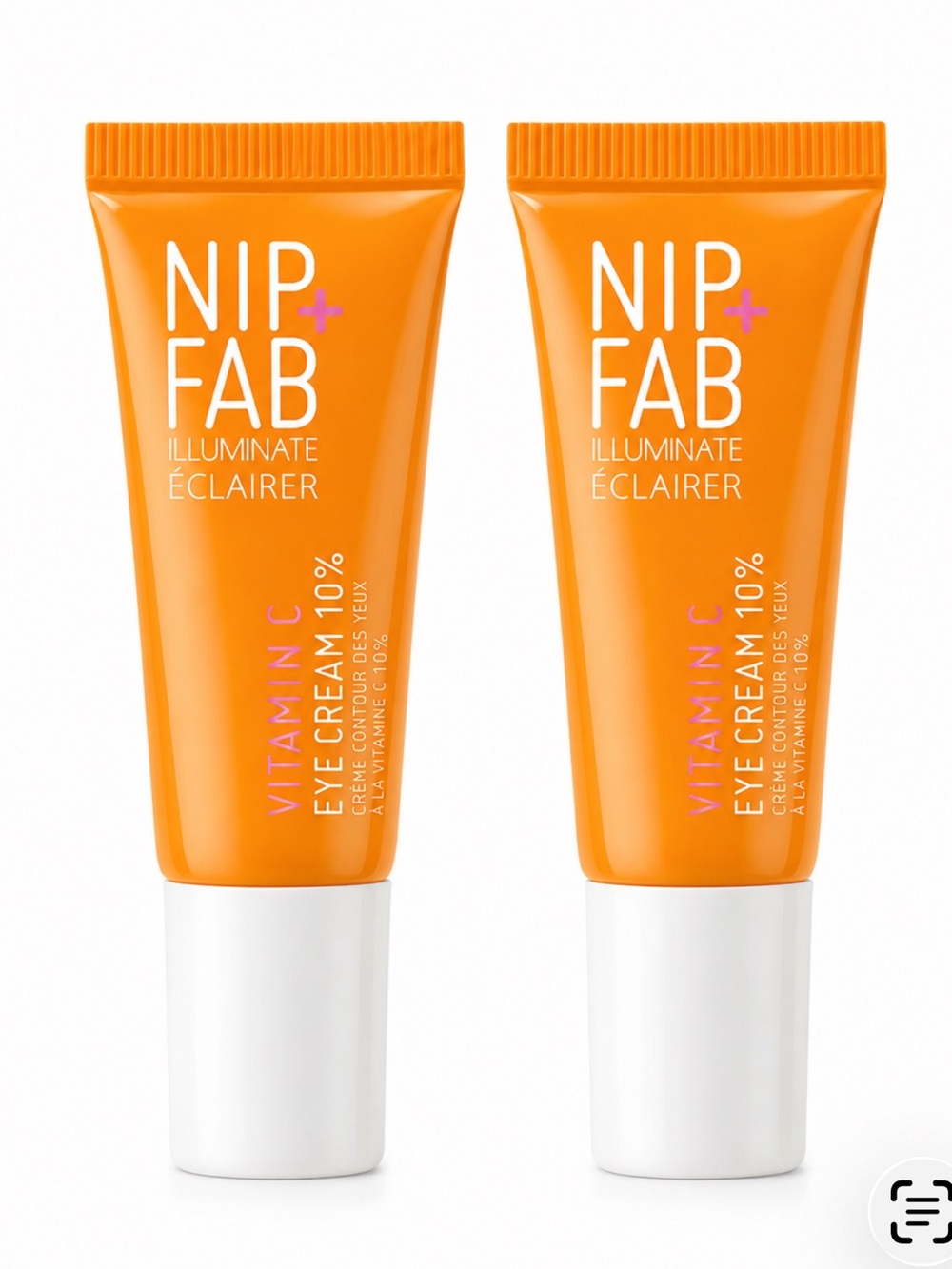 NIP + FAB Vit C Fix Eye Cream 10% Mini Duo 0.13oz X 2 BRAND NEW